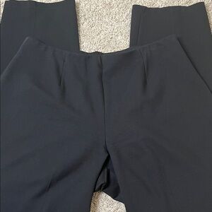 Eileen Fisher Pull On Stretch Women’s Black Trousers Straight Leg Size Large